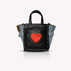 COEUR SAC - GLITTER ROUGE